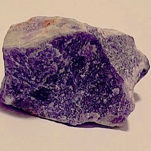 Authentic Raw Light to Vivid Purple Aventurine